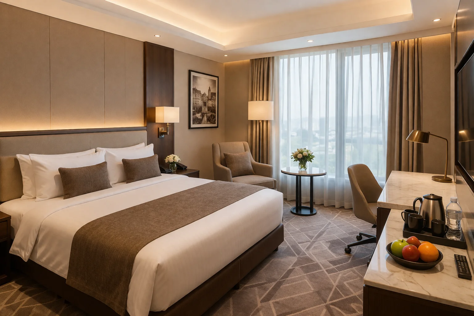 Deluxe room with balcony at Stella Hotel Ternopil
